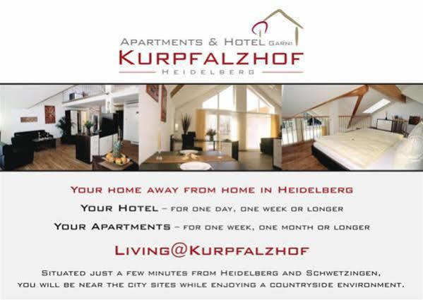 Serviced Apartments Kurpfalzhof Oftersheim Buitenkant foto